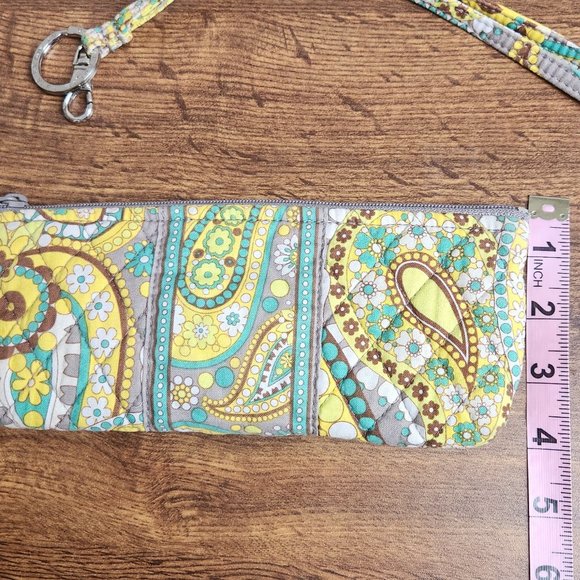 Vera Bradley Small Bag and Lanyard Set Lemon Parfait Retired Pattern (2011) - Picture 7 of 8